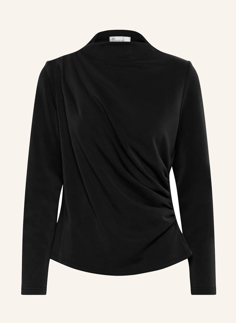 My Essential Wardrobe Oversized-Hemdbluse Helle schwarz von MY ESSENTIAL WARDROBE