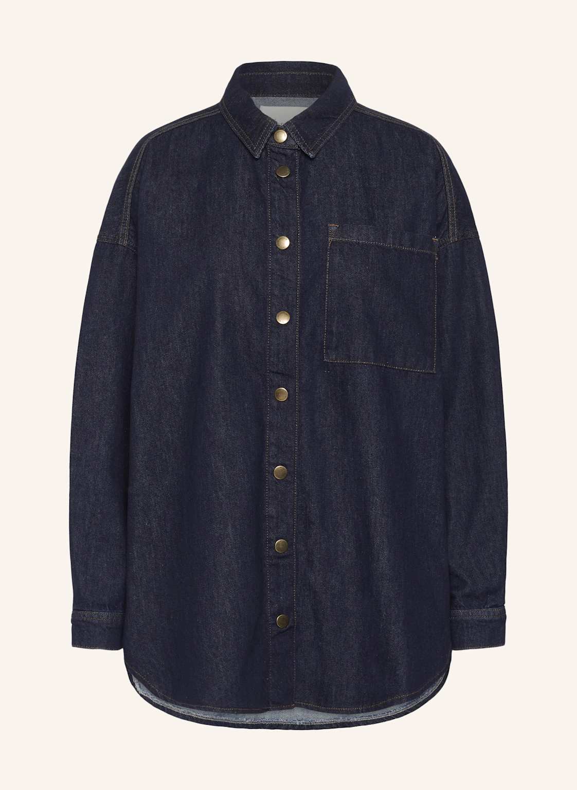 My Essential Wardrobe Oversized-Hemdbluse Malo blau von MY ESSENTIAL WARDROBE