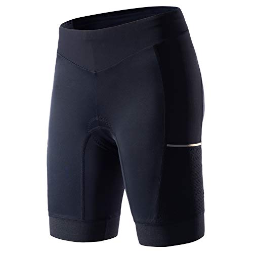MY KILOMETRE Damen Triathlon-Shorts, 20,3 cm Schrittlänge, Tri-Shorts mit Seitentaschen, verstellbarer Kordelzug von MY KILOMETRE