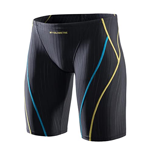 MY KILOMETRE Herren Jammers Lang Badehose Schwimmen Badeanzug Jammer (DE/NL/SE/PL, Alphanumerisch, XXL, Regular, Regular, Linie Schwarz) MY KILOMETRE Herren Jammers Lang Badehose Schwimmen Badeanzug Jammer (DE/NL/SE/PL, Alphanumerisch, XXL, Regular, Regular, Linie Schwarz) von MY KILOMETRE
