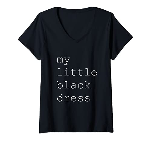 Damen „My Little Black Dress“. T-Shirt mit V-Ausschnitt von MY LITTLE BLACK DRESS COMPANY
