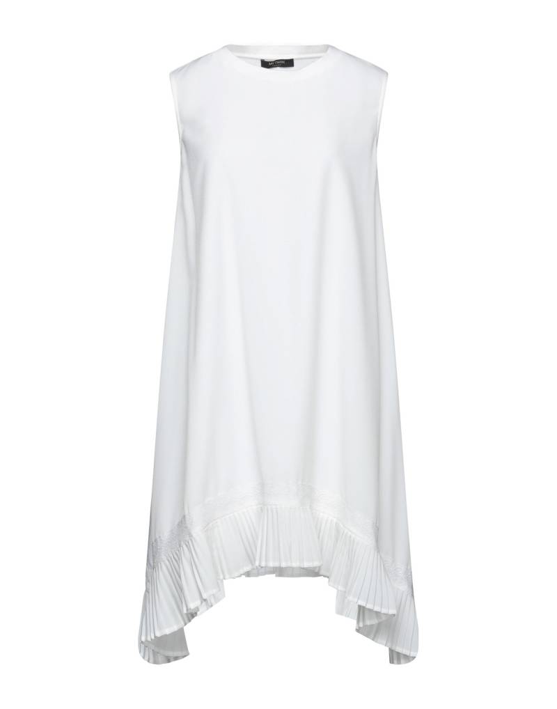 MY TWIN TWINSET Midi-kleid Damen Weiß von MY TWIN TWINSET