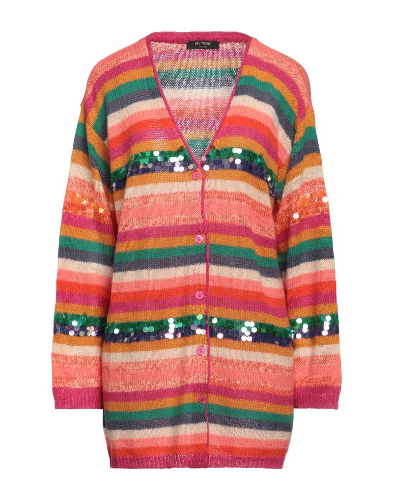 MY TWIN TWINSET Strickjacke Damen Fuchsia von MY TWIN TWINSET