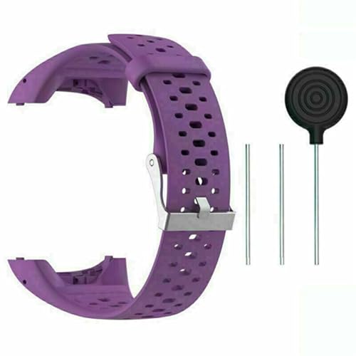 Armband Kompatibel mit Polar M400 /M430,Sport Silikon Ersatz Uhrenarmband Wechselarmband Ersatzarmband für Polar M400 / M430 Smartwatch für Männer Frauen (Lila) von MYAYD