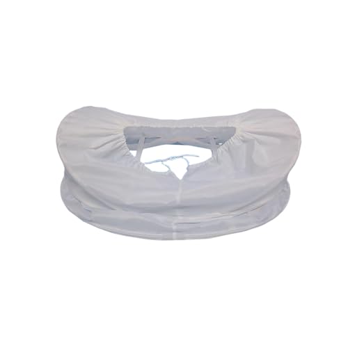 MYAYD Damen Reifrock Käfigrock Petticoat Barock Rokoko Reifrock oval, flach, doppelseitig, Unterrock, Weiß, Weiss/opulenter Garten, Einheitsgröße von MYAYD