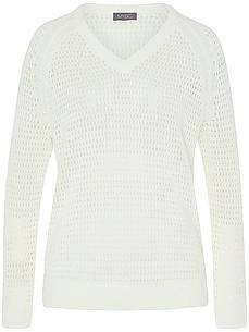 V-Pullover MYBC weiss von MYBC