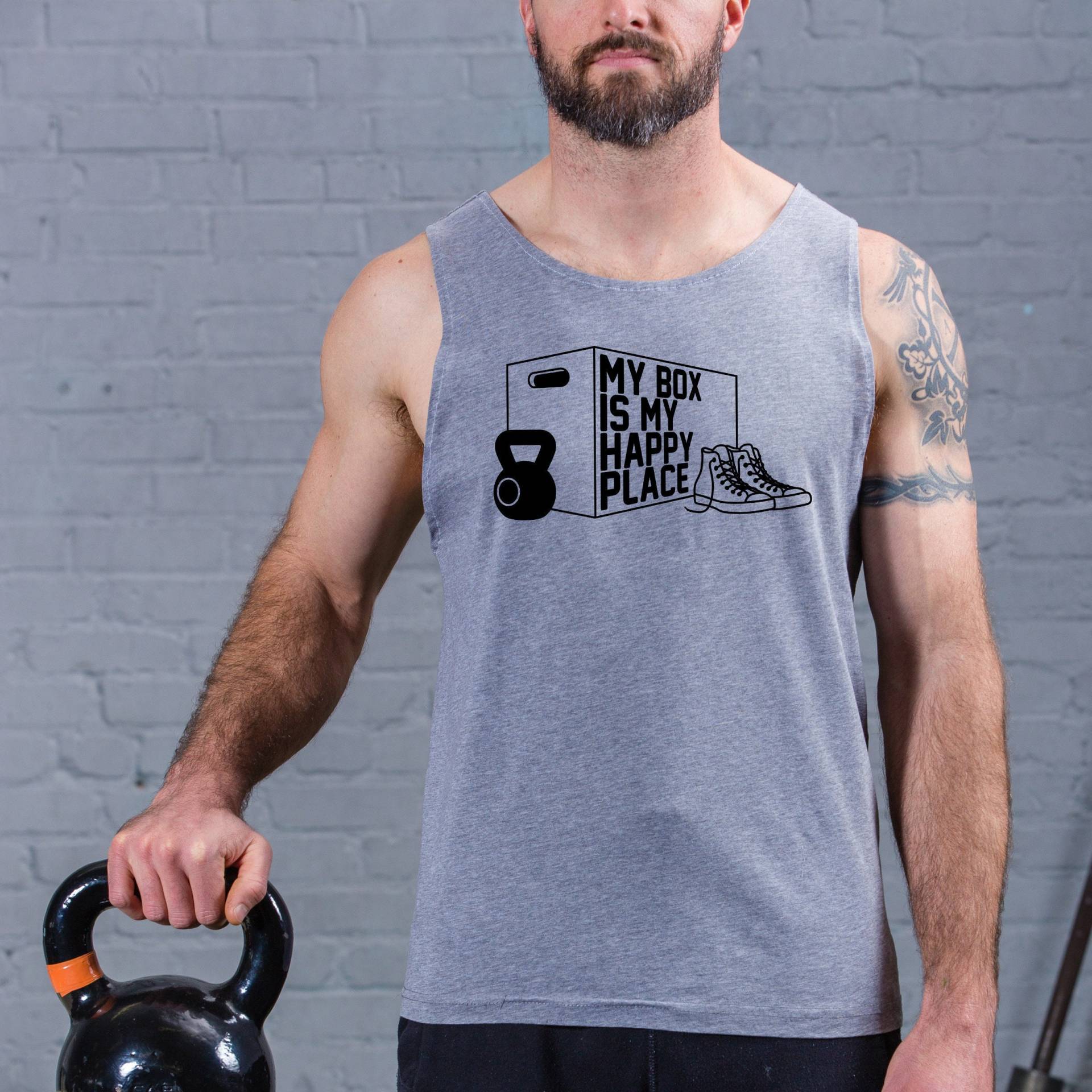 Happy Place Muskel Tank | Store Closing Happy Place Muskel Tank | Store Closing von MYBOXTOPS