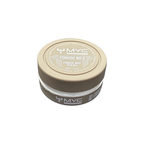 MYC BARBERSHOP – Pomade No:6 Pomade Wax/Cream Wax 150 ml – Starker Halt & Geschmeidiger Look – Kremartige Stylingpomade für Männer/for Men – Professionelle Friseurqualität von MYC BARBERSHOP