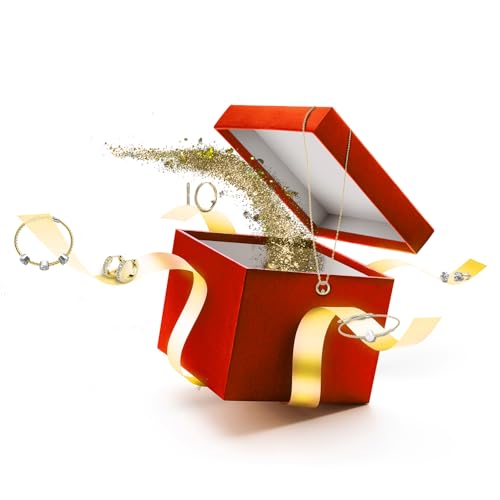 MYC-Paris - Adventskalender zum Selbermachen – Set mit 24 Schmuckstücken – Roségold oder Silber oder beide – Ohrringe + Armbänder + Ring + Anhänger + Halskette – Weihnachten, Kristall, Kristall von MYC-Paris