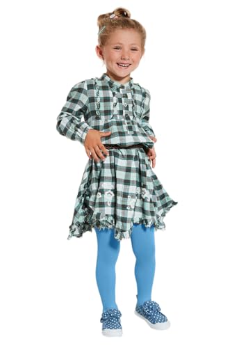 MYCHICLEGS - Mädchen-Strumpfhose aus blickdichter Mikrofaser, 60 Denier – 22 Farben – Größen von 2 bis 12 Jahren, blau, 12 Jahre von MYCHICLEGS