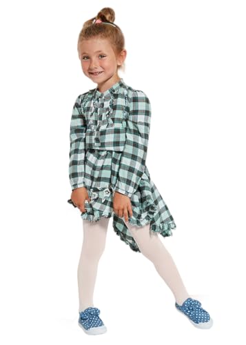 MYCHICLEGS - Mädchen-Strumpfhose aus blickdichter Mikrofaser, 60 Denier – 22 Farben – Größen von 2 bis 12 Jahren, gebrochenes weiß, 12 Jahre von MYCHICLEGS