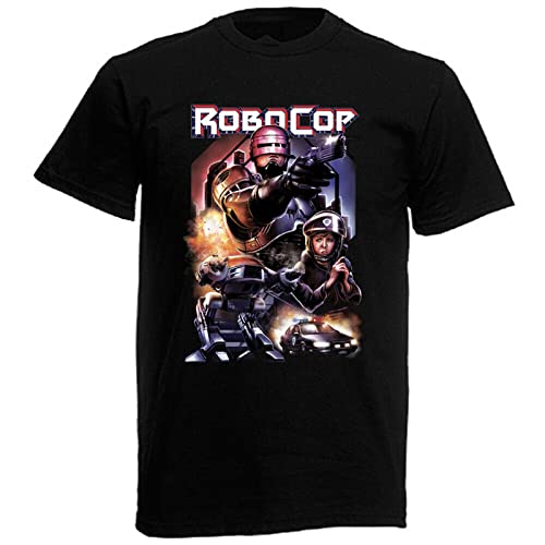 Robocop Retro Action Movie Men's Black T-Shirt Black(Medium) von MYDVDHDV