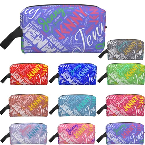 Personalisierte Make-up-Tasche mit Namen,Reise-Make-up-Tasche für Frauen und Männer,Kulturtasche mit Großem und Reißverschluss,Reise-Organizer für Accessoires für Wochenendurlaube,Geburtstagsgeschenk von MYDYYO
