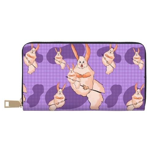 MYGANN Wacky Bunny Unisex-Geldbörse, lang, Mikrofaser-Leder, mit Metall-Reißverschluss, für Büro, Reisen, Dating, Geschenke, weiß, Einheitsgröße MYGANN Wacky Bunny Unisex-Geldbörse, lang, Mikrofaser-Leder, mit Metall-Reißverschluss, für Büro, Reisen, Dating, Geschenke, weiß, Einheitsgröße von MYGANN