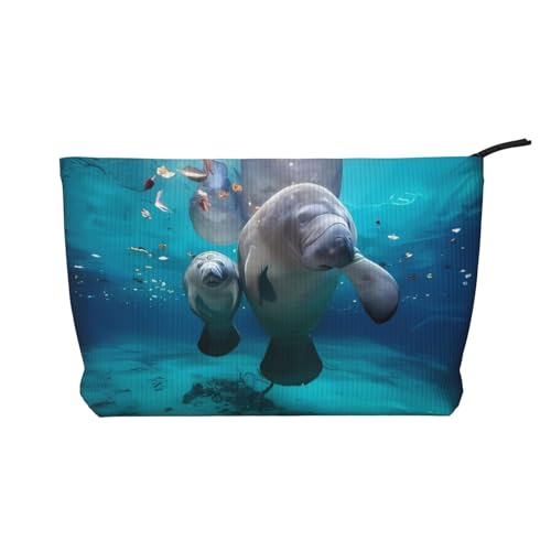 Make-up-Tasche aus Kord, multifunktionaler Organizer, 22 x 7 x 17 cm, für Reisen, Camping, Urlaub, Fitness, Schwarz , Einheitsgröße von MYGANN