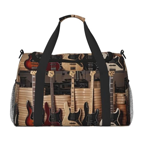 Schultertasche für Gitarre, Bass, Musikinstrumente, leicht, wasserdicht, große Kapazität, Umhängetasche, Reisetasche, persönliche Gegenstände, Schwarz , Einheitsgröße Schultertasche für Gitarre, Bass, Musikinstrumente, leicht, wasserdicht, große Kapazität, Umhängetasche, Reisetasche, persönliche Gegenstände, Schwarz , Einheitsgröße von MYGANN