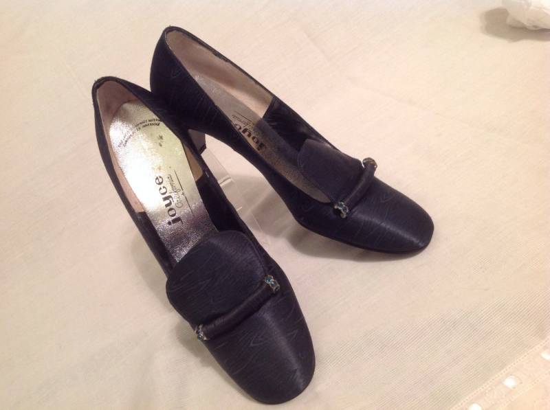 Vintage Blue 1950 Schuhe Mit Strass Schnalle Pumps Von Joyce California Größe 6, 5 Aa Vintage Blue 1950 Schuhe Mit Strass Schnalle Pumps Von Joyce California Größe 6, 5 Aa von MYGIRLANDMEVINTAGE