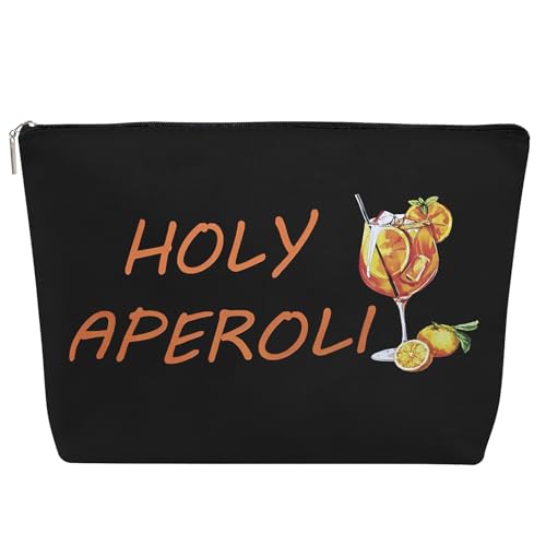 Aperol Geschenk Kosmetiktasche Aperol Spritz Kulturtasche Damen Aperol Tasche Holy Aperoli Makeup Bag Geschenke für Frauen Cocktailliebhaber JGA Geburtstag Reise Weihnachten von MYHALF