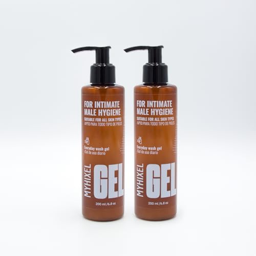 MYHIXEL Intimwaschgel für Männer | Sanfte Intimpflege ohne Sulfate | pH-hautneutral & für empfindliche Haut | 200 ml (2 Stück) von MYHIXEL