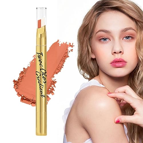 Creme-Lidschattenstift - Anti-Schweiß-Schimmer-Lidschatten, doppelseitige Lidschattenstifte, wasserfest - Augen-Make-up, langlebiger, eleganter Lidschattenstift für Versammlungen, Kot- von MYJIO