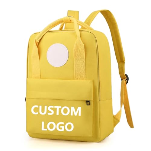 Benutzerdefinierte Oxford Tuch Schultasche Personalisierte Logo Große Kapazität Rucksack Kinder Schultasche Color3,38×28×11cm von MYKDMCL