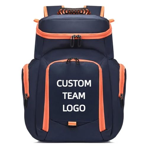 Customized Große Kapazität Basketball Rucksack mit Logo Kinder Outdoor-Sport Fußball Tasche Personalisierte Multifunktions-Rucksack Color6,15 inches von MYKDMCL