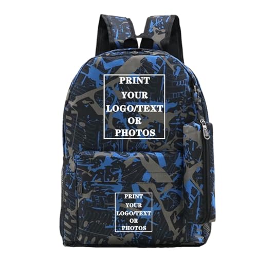 Passen Sie Ihr Logo Name Bild Teenager Rucksack Kinder Schultasche Studenten Rucksack Set Color8,43 * 32 * 12cm von MYKDMCL