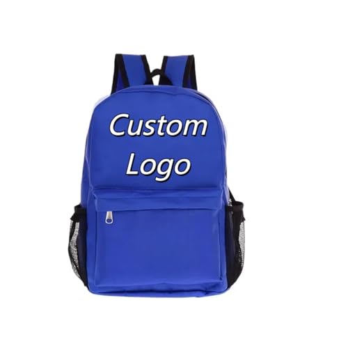 Personalisierte Kinder Schultasche Junge Mädchen Personalisiert Logo Druck Grundschule Schule Studenten Lässig Schulter Tasche Color5,24 * 15 * 31cm von MYKDMCL