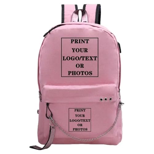 Personalisierte Rucksäcke Passen Sie Ihr Logo Name Bild Schulranzen Teenager Kinder Mode Benutzerdefinierte Rucksäcke Reise-Rucksack Color8,45×32×15cm von MYKDMCL