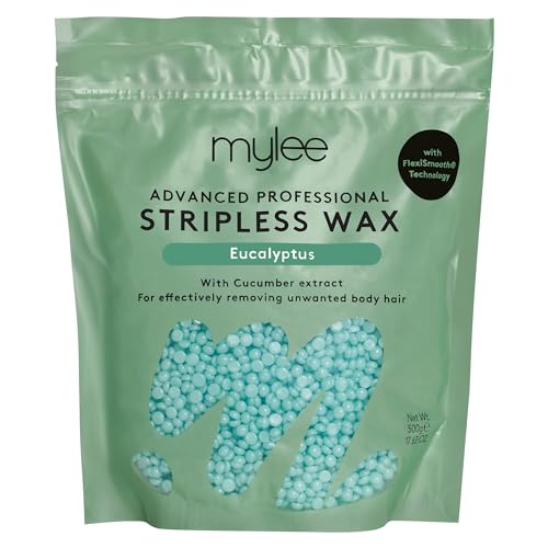 Mylee Advanced Stripless Wax - Hartwachsperlen mit Eukalyptus Duft für Haarentfernung - Gesicht, Körper, Bikini, Intimzone Waxing - Geeignet für Männer und Frauen von MYLEE