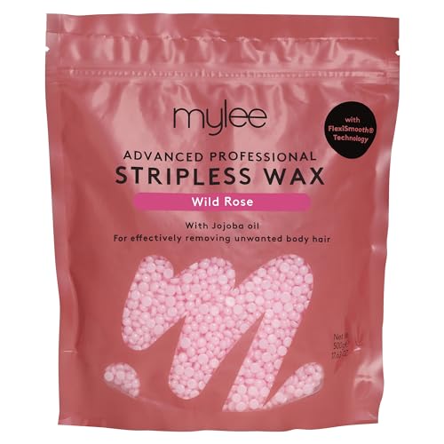 Mylee Advanced Stripless Wax Kit - Hartwachsperlen mit Wildrose Duft für Haarentfernung - Gesicht, Körper, Bikini, Intimzone Waxing - Geeignet für Männer und Frauen von MYLEE