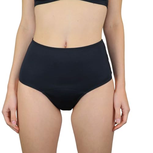 MYLILY Perioden Bikinihosen für Damen | Perioden Bademode zum Schwimmen | High Waist Bikinihose | Period Swimwear | M von MYLILY