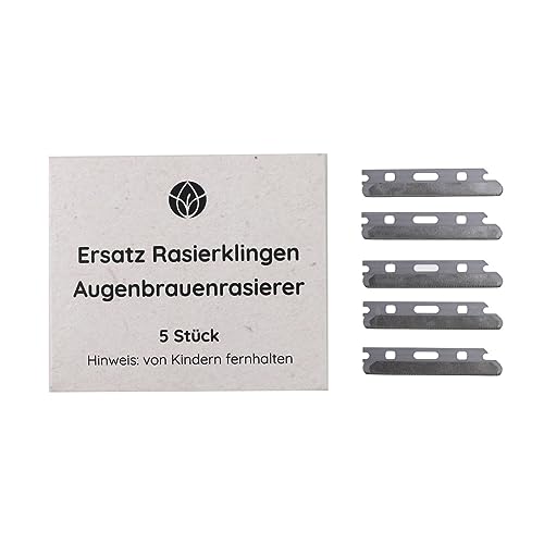 MYLILY Augenbrauen Rasierer Klingen 5er Pack | Damen Rasierklingen Augenbrauen | 0,8mm, aus schwedischem Edelstahl (rostfreier Stahl) | Gesichtsrasierer Damen | Dermaplaning von MYLILY