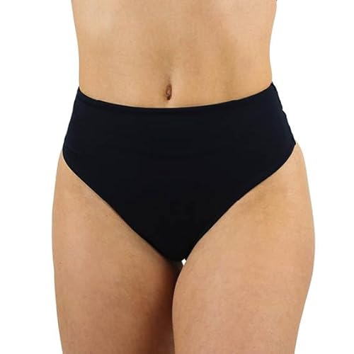 MYLILY Brazilian Bikini Hose Damen Schwarz | Bikinihose Damen Unterteil | Bikinihose Schwarz | Bikini Unterteil Teenager Shaping (XL) von MYLILY