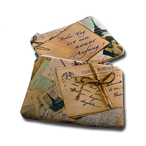 Kosmetiktasche MYLULABAG Handmade Schminktasche klein für Handtasche Damen von MYLULABAG