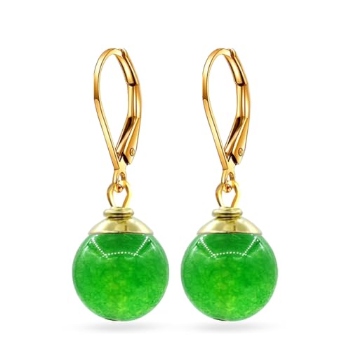 Ohrringe aus Naturstein, 14 Karat Gelbgold, Damenschmuck, Middle, Edelstahl, Kein Edelstein Ohrringe aus Naturstein, 14 Karat Gelbgold, Damenschmuck, Middle, Edelstahl, Kein Edelstein von MYLYAHY