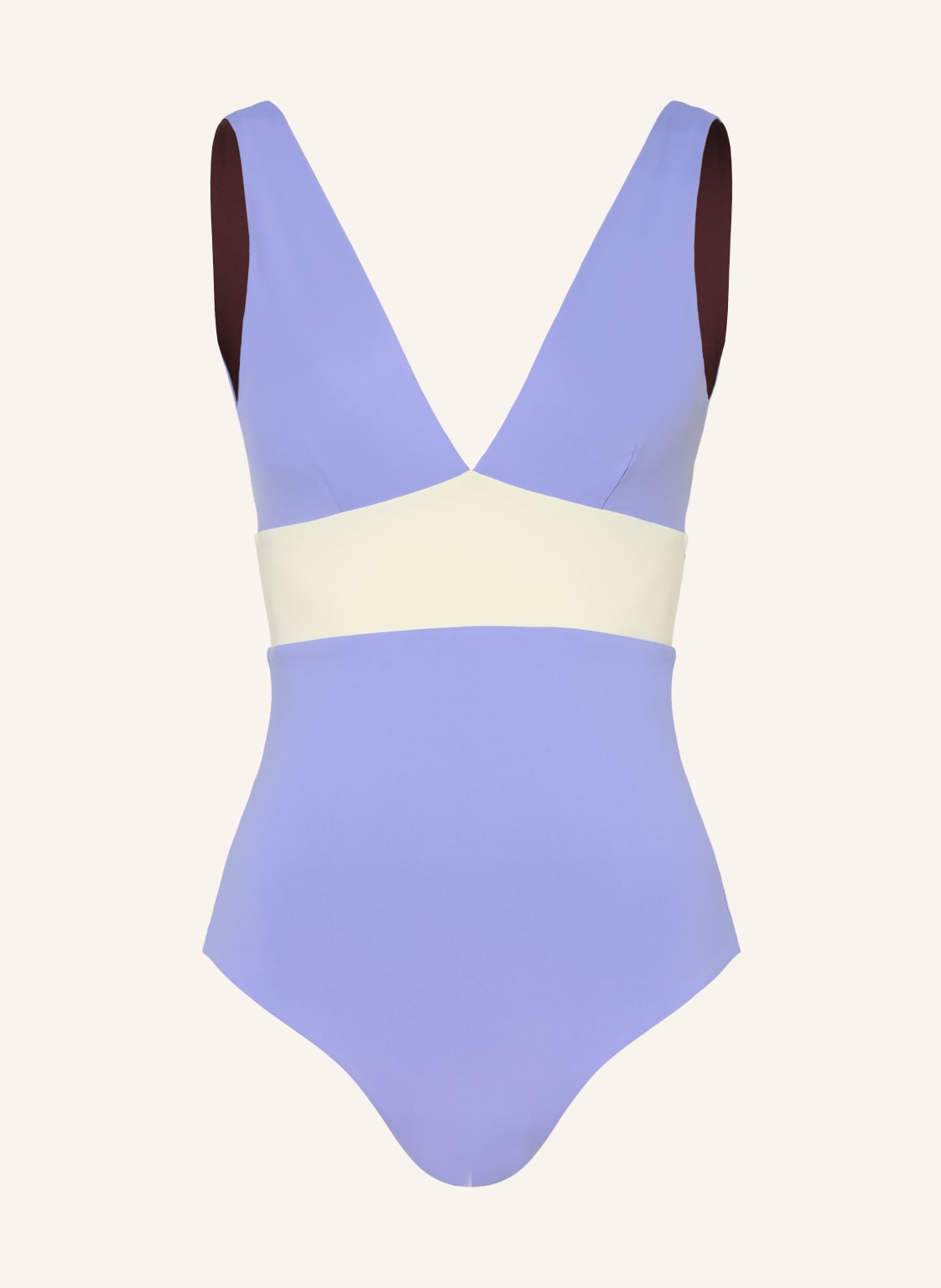 Mymarini Badeanzug Plungesuit Zum Wenden Mit Uv-Schutz 50+ braun von MYMARINI