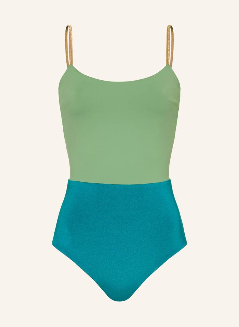 Mymarini Badeanzug Shine Zum Wenden Mit Uv-Schutz 50+ gruen von MYMARINI