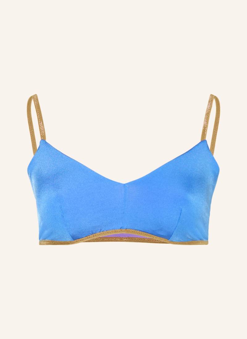 Mymarini Bralette-Bikini-Top Classic Shine Zum Wenden Mit Uv-Schutz 50+ lila von MYMARINI