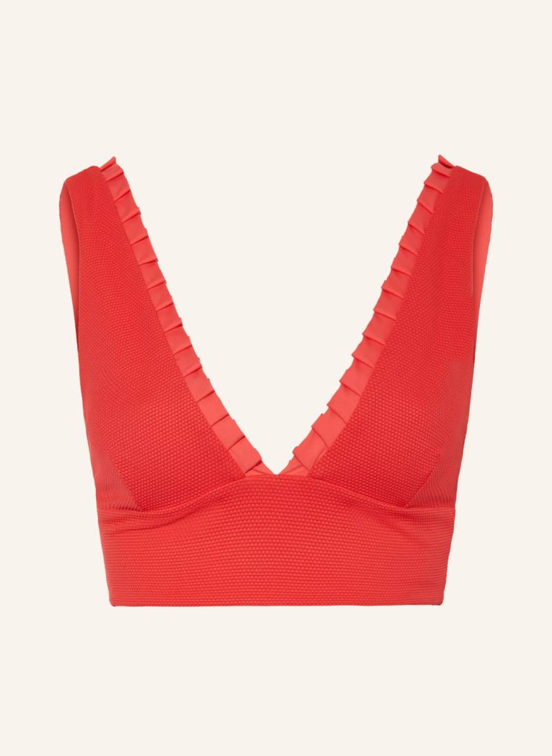Mymarini Bralette-Bikini-Top No 5 Zum Wenden Mit Uv-Schutz 50+ rot von MYMARINI