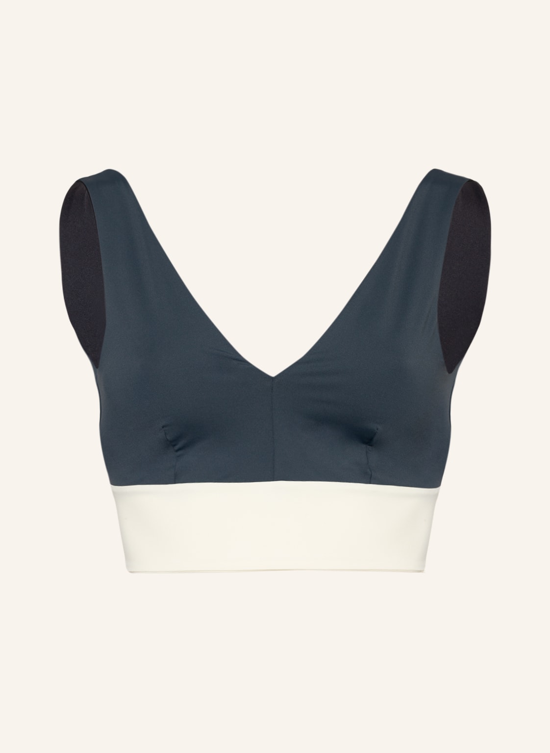 Mymarini Bralette-Bikini-Top Yogatop Zum Wenden schwarz von MYMARINI