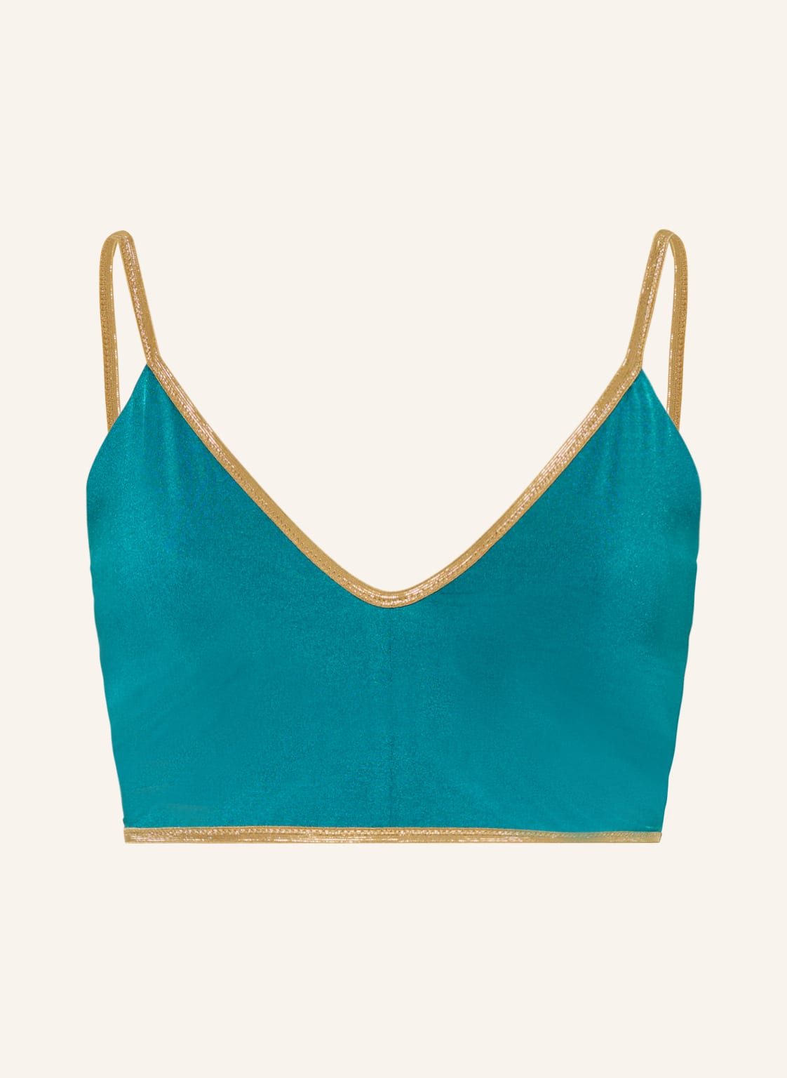 Mymarini Bustier-Bikini-Top Vacation Top Shine Zum Wenden Mit Uv-Schutz 50+ gruen von MYMARINI