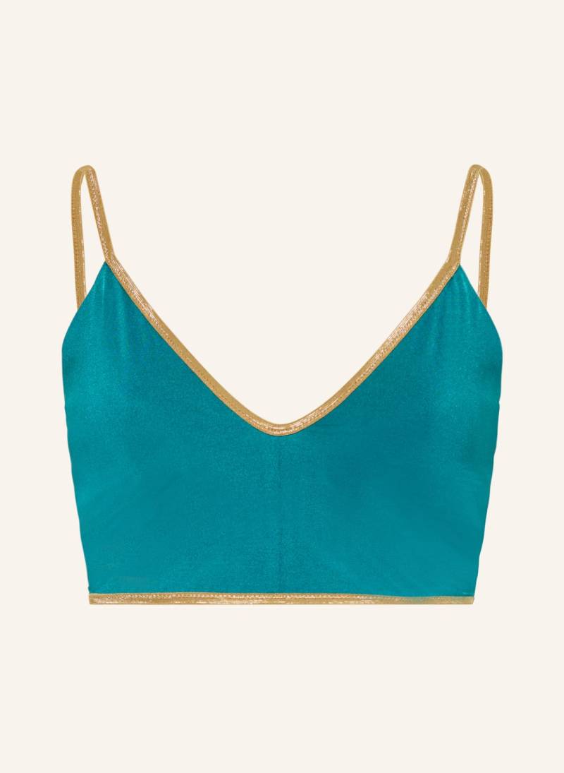 Mymarini Bustier-Bikini-Top Vacation Top Shine Zum Wenden Mit Uv-Schutz 50+ gruen von MYMARINI