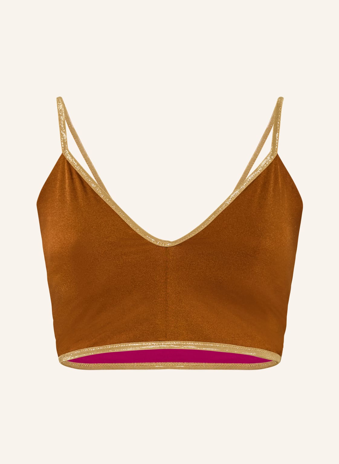 Mymarini Bustier-Bikini-Top Vacation Top Shine Zum Wenden Mit Uv-Schutz 50+ pink von MYMARINI