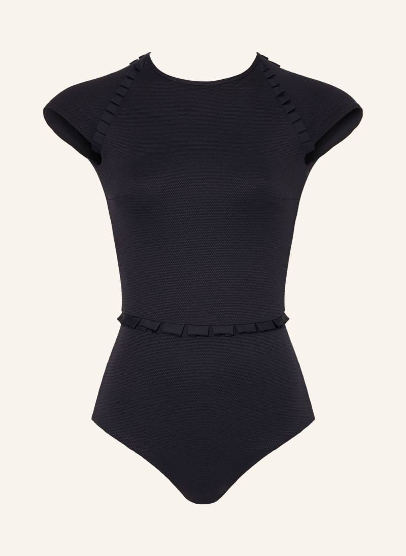 Mymarini High-Neck-Badeanzug No 1 Zum Wenden Mit Uv-Schutz 50+ schwarz von MYMARINI