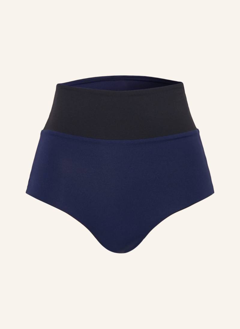 Mymarini High-Waist-Bikini-Hose Surfshorts Zum Wenden Mit Uv-Schutz 50+ blau von MYMARINI