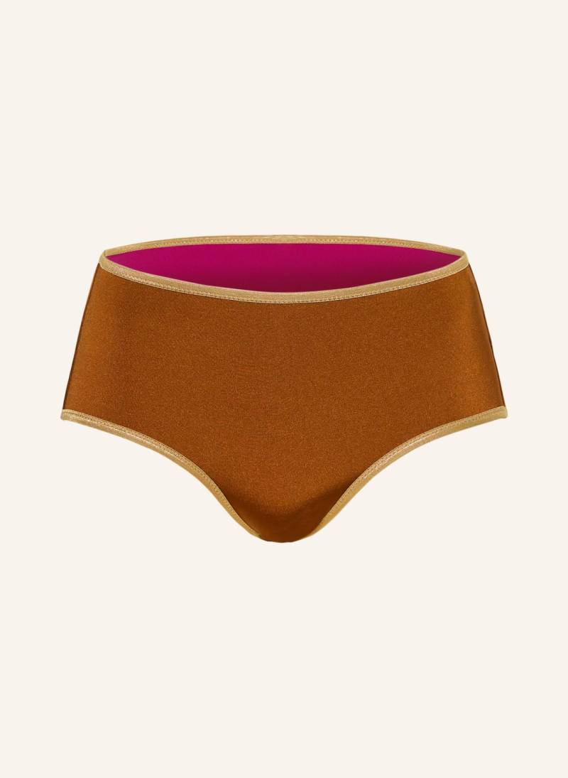 Mymarini Panty-Bikini-Hose Shine Zum Wenden Mit Uv-Schutz 50+ pink von MYMARINI