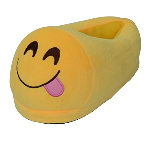 Pantoffeln, Plüsch Hausschuhe, Mann / Frauen / Kind Unisex Emoji weiche niedliche Karikatur Hefterzufuhren warme gemütliche weiche angefüllte Plüsch Haushalt Innenhaus Haushalt (köstlich) von MYMM