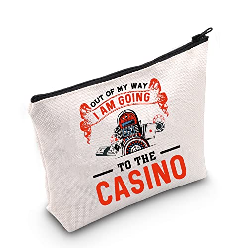 MYOSPARK Casino Gamble Reißverschlusstasche Geschenk Casino Spiel Liebhaber Geschenk Out of My Way I'm Going to Casino Tasche Geschenk für Gambler, UK Going Casino Tasche, Modern von MYOSPARK