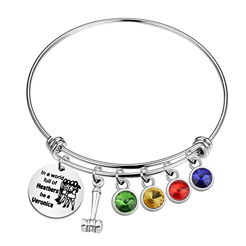 MYOSPARK Heathers Broadway Musik-Armband, Musik-Theater-Liebhaber, Geschenk in einer Welt voller Heidekraut, Be a Veronica, 2.4 centimeters, Edelstahl von MYOSPARK